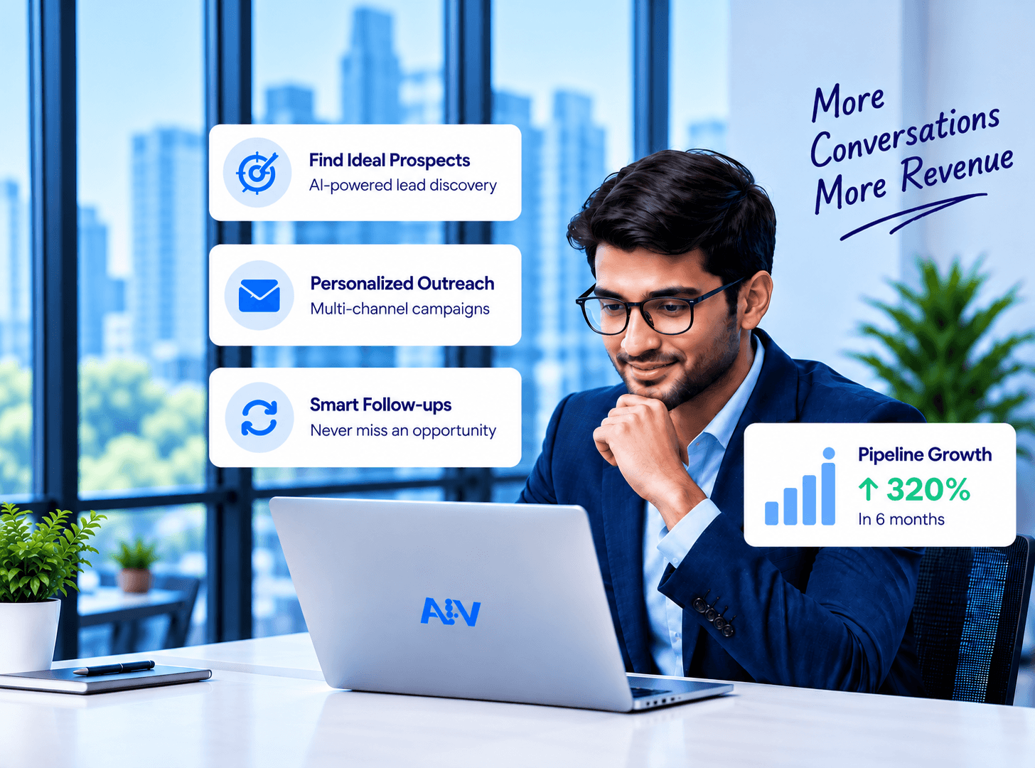 AI Sales and Outreach workspace